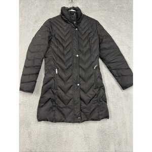 Kenneth Cole‎ Reaction Jacket Women's Size Small Quilted Puffer Down Coat Black